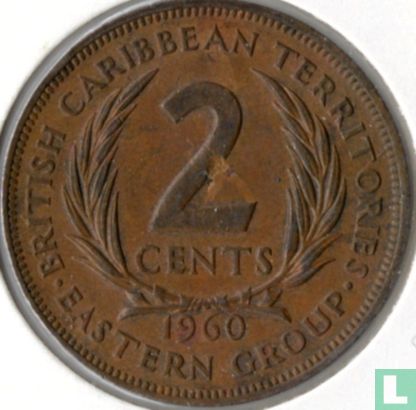 Territoires britanniques des Caraïbes 2 cents 1960 - Image 1