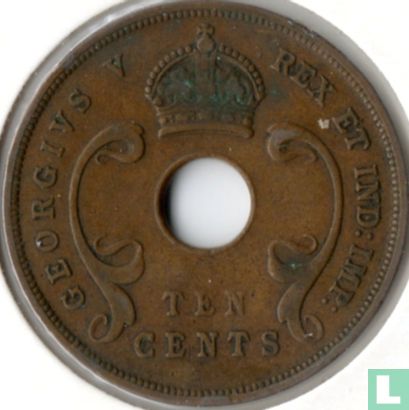 East Africa 10 cents 1927 - Image 2