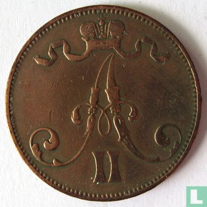 Finnland 5 Penniä 1873 - Bild 2