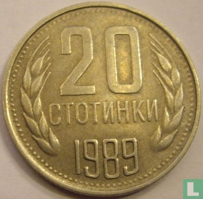 Bulgarije 20 stotinki 1989 - Afbeelding 1