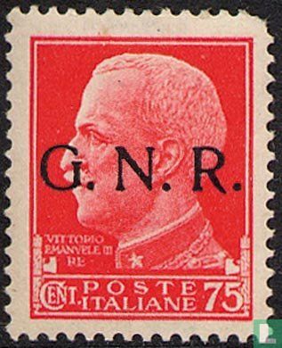 Imperiale series with overprinted G.N.R.