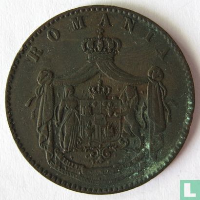 Rumänien 5 Bani 1867 (HEATON) - Bild 2