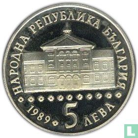 Bulgaria 5 leva 1989 (PROOF) "200th anniversary Birth of Vasil Aprilov" - Image 1