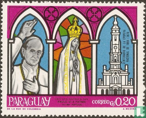 Pausbezoek aan Fatima
