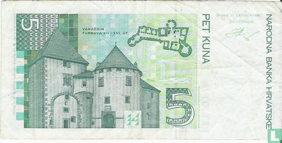 Croatia 5 Kuna  - Image 2
