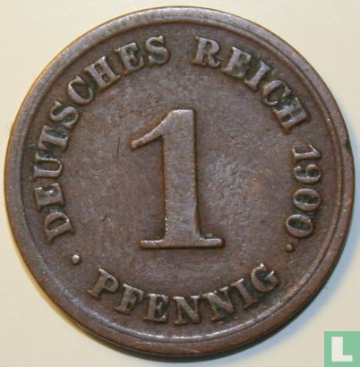 German Empire 1 pfennig 1900 (E) - Image 1