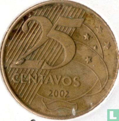 Brazil 25 centavos 2002 - Image 1
