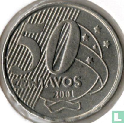 Brésil 50 centavos 2001 - Image 1