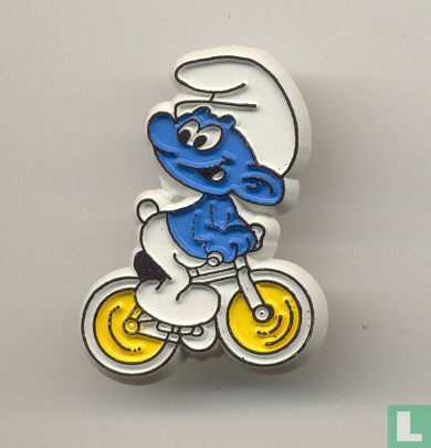Smurf on bike