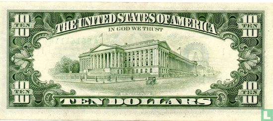United States 10 dollars 1985 A - Image 2