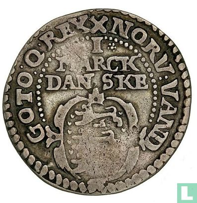 Denemarken 1 marck 1617 (gekruiste zwaarden) - Afbeelding 2