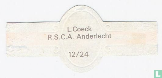 L. Coenk - R.S.C.A. Anderlecht - Afbeelding 2