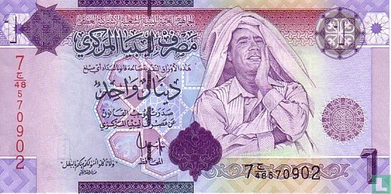 Libië 1 Dinar - Afbeelding 1