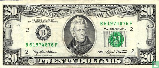 Verenigde Staten 20 dollars  - Afbeelding 1