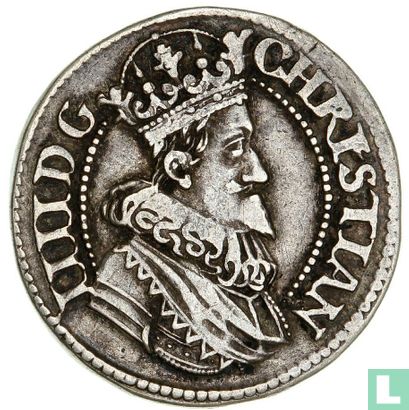 Denemarken ½ krone 1624 (Borstbeeld) - Afbeelding 2