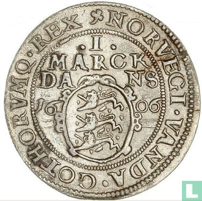 Denemarken 1 marck 1606  - Afbeelding 1