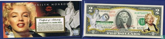 2 dollar Marylin Monroe met handtekening (USA) - Afbeelding 1