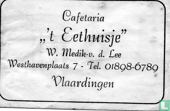 Cafetaria " 't Eethuisje" - Afbeelding 1