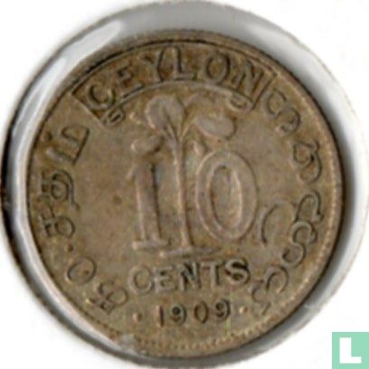 Ceylon 10 Cent 1909 - Bild 1