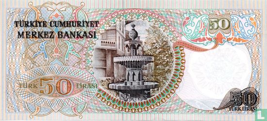 Turkije 50 Lira ND (1983/L1970) - Afbeelding 2