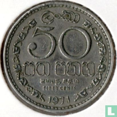 Ceylan 50 cents 1971 - Image 1