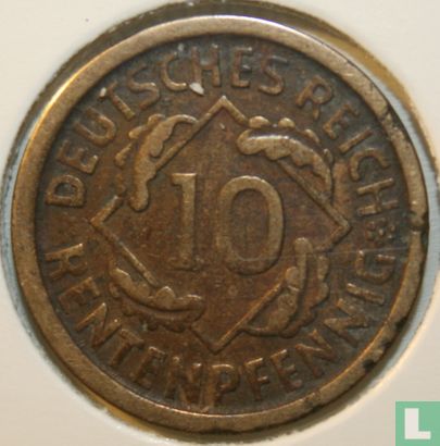Duitse Rijk 10 rentenpfennig 1924 (D) - Afbeelding 2