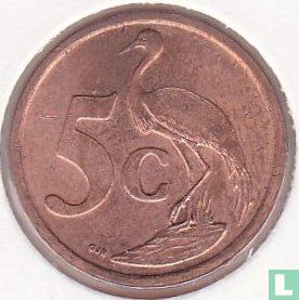 South Africa 5 cents 2004 - Image 2