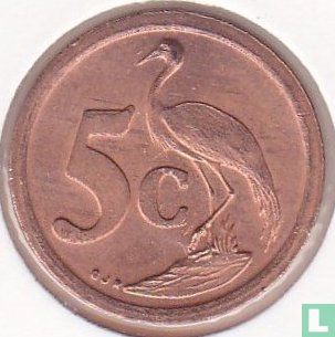 South Africa 5 cents 1995 - Image 2