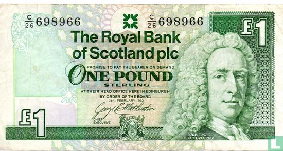 Schottland 1 Pfund Sterling - Bild 1