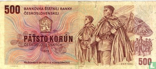 Czechoslovakia 500 Korun - Image 1