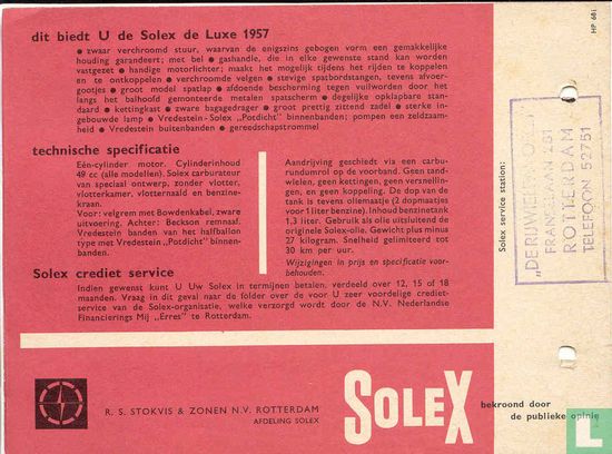 Solex 1957 - Afbeelding 2