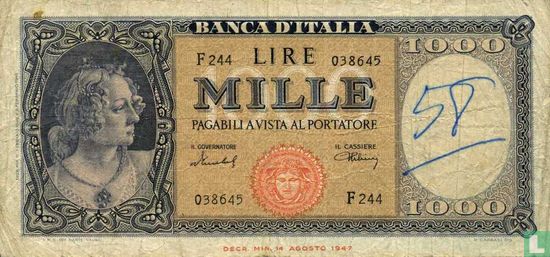 Italie  1.000 Lire - Image 1