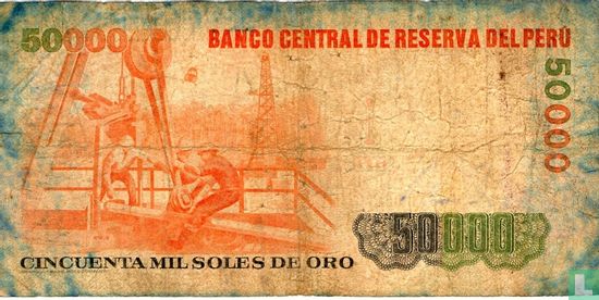 Peru 50000 Soles de Oro  - Afbeelding 2