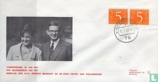 Huwelijk van H.K.H. prinses Margriet en de heer Pieter van Vollenhoven