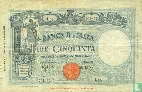 Italy 50 Lire   - Image 1