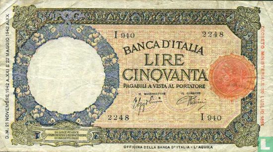 Italie 50 Lire   - Image 1