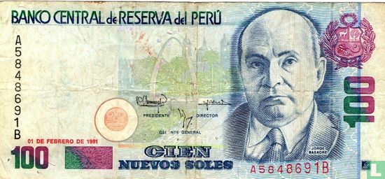 Peru 100 Nuevo Soles  - Afbeelding 1