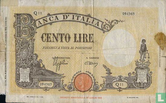 Italien 100 Lire - Bild 1