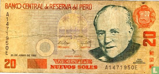 Peru Neuvos 20 soles  - Image 1