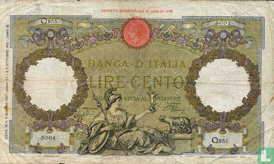 Italy 100 Lire  - Image 1