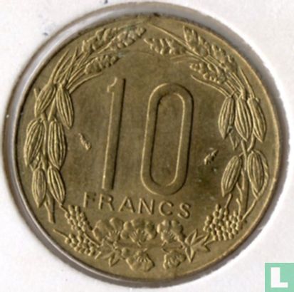 Centraal-Afrikaanse Staten 10 francs 1975 - Afbeelding 2