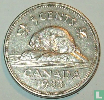 Canada 5 cents 1983 - Image 1