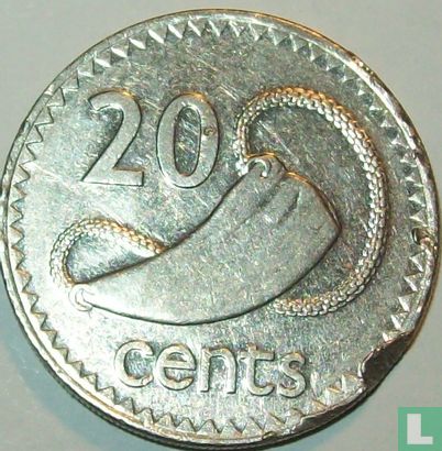 Fidji 20 cents 1992 - Image 2