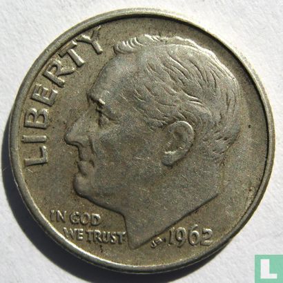 États-Unis 1 dime 1962 (sans lettre) - Image 1