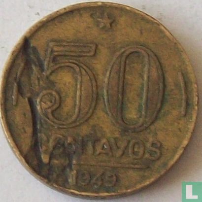 Brazil 50 centavos 1949 - Image 1