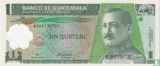 Guatemala 1 Quetzal  - Afbeelding 1