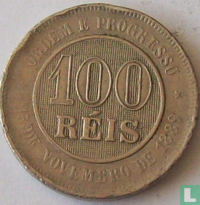 Brazil 100 réis 1896 - Image 2