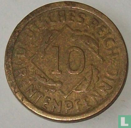Duitse Rijk 10 rentenpfennig 1924 (E) - Afbeelding 2