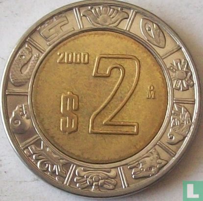 Mexico 2 pesos 2000 - Image 1