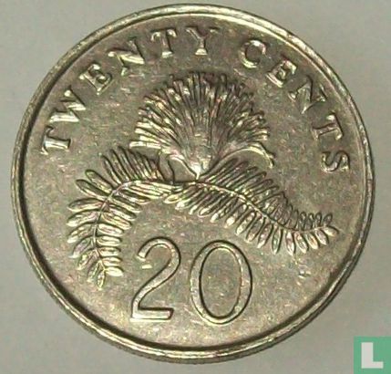 Singapur 20 Cent 1993 - Bild 2